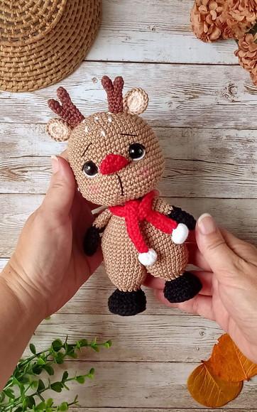 Rena de Natal Amigurumi Crochê