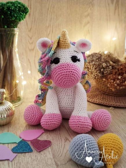 Unicórnio de Crochê Amigurumi