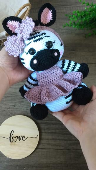 Zebra de Crochê Amigurumi
