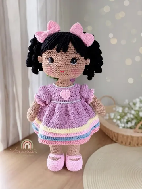 Boneca de crochê Amigurumi