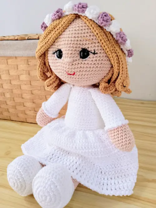 Boneca de crochê Amigurumi
