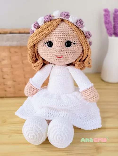Boneca de crochê Amigurumi