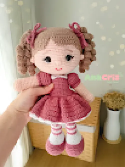 Boneca de crochê Amigurumi