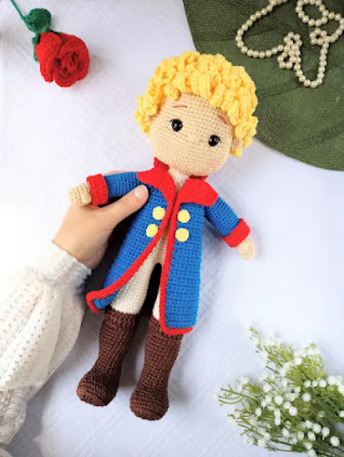 Boneco Pequeno Príncipe Amigurumi