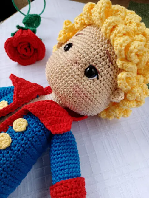 Boneco Pequeno Príncipe Amigurumi