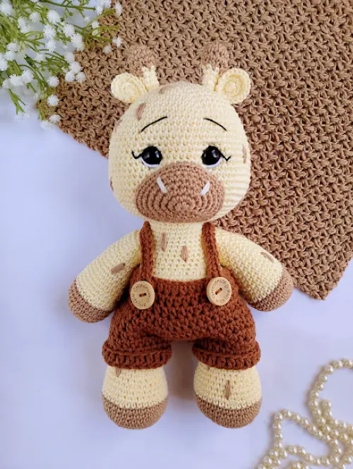Girafa de Crochê Amigurumi