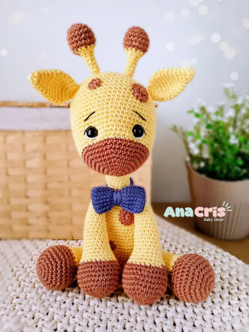 Girafa de Crochê Amigurumi