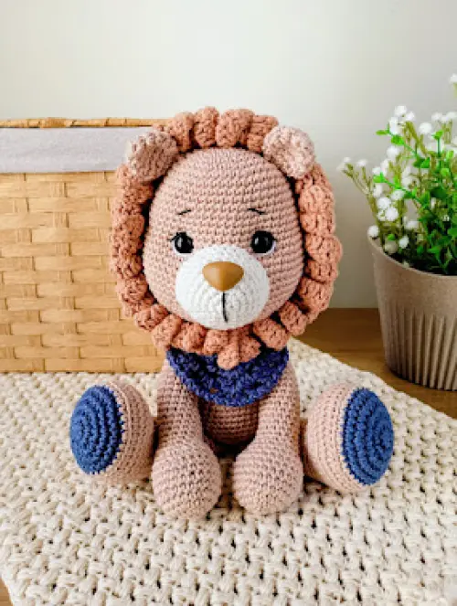 Leão de Crochê Amigurumi