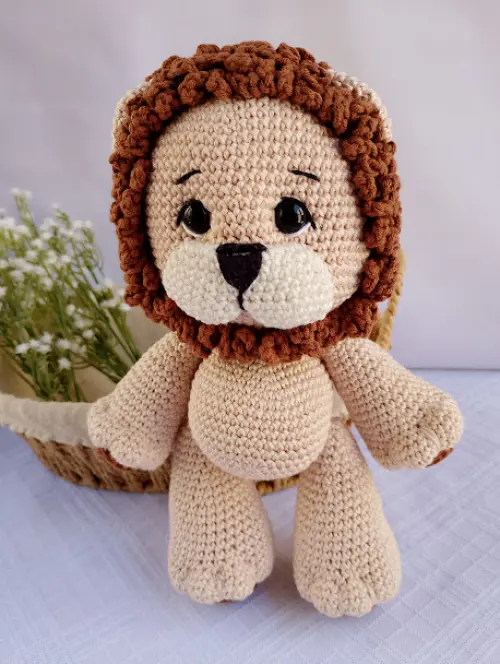 Leão de Crochê Amigurumi