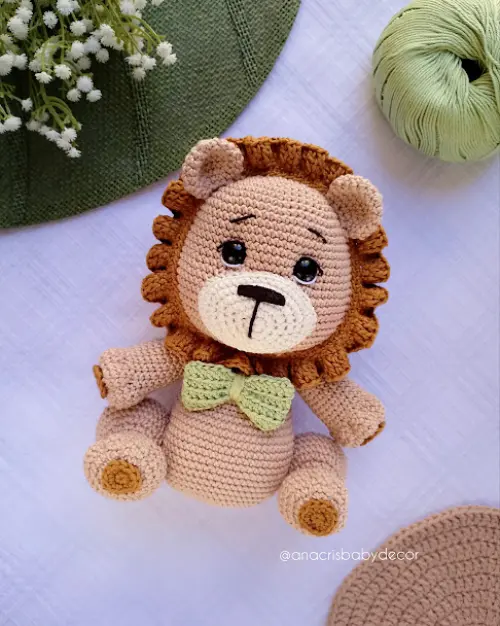 Leão de Crochê Amigurumi