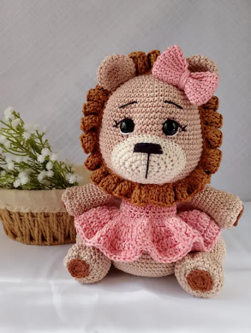 Leão de Crochê Amigurumi