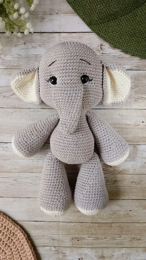 Elefante de Crochê Amigurumi
