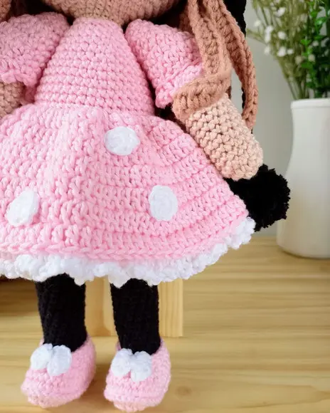 Boneca Minnie Amigurumi