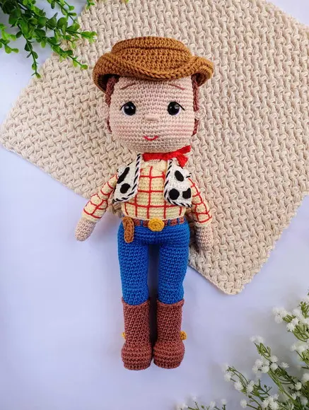 Boneco Woody Toy Story Amigurumi