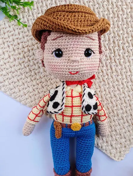 Boneco Woody Toy Story Amigurumi