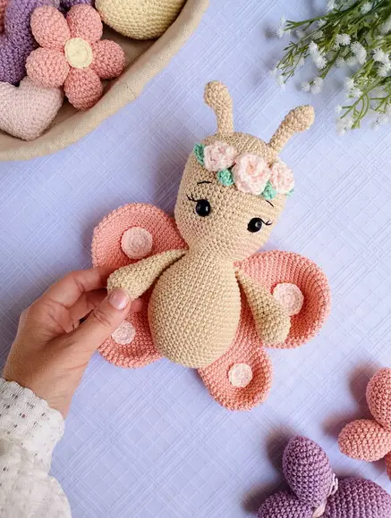 Borboleta Amigurumi