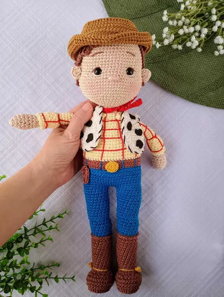 Boneco Woody Toy Story Amigurumi