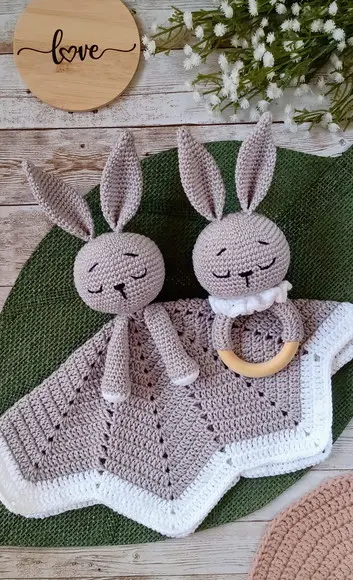 Kit Coelhinho Amigurumi Crochê
