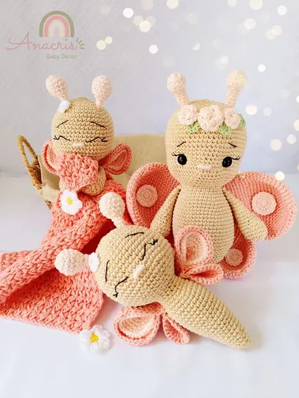 Kit Borboleta Amigurumi/crochê