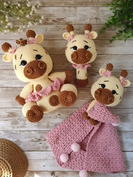 Kit Girafa Amigurumi Crochê
