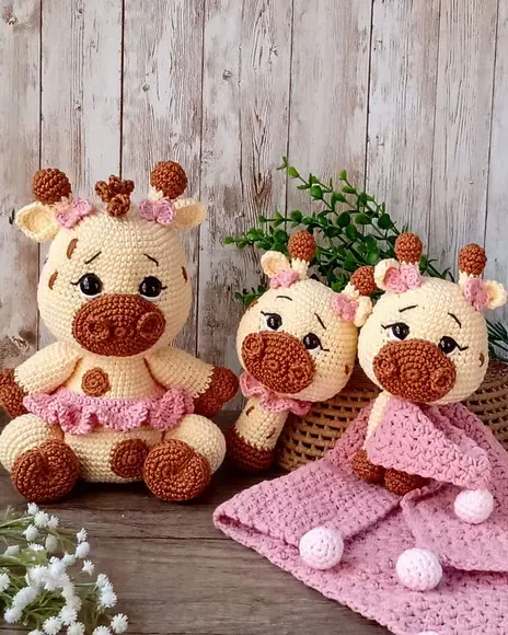 Kit Girafa Amigurumi Crochê
