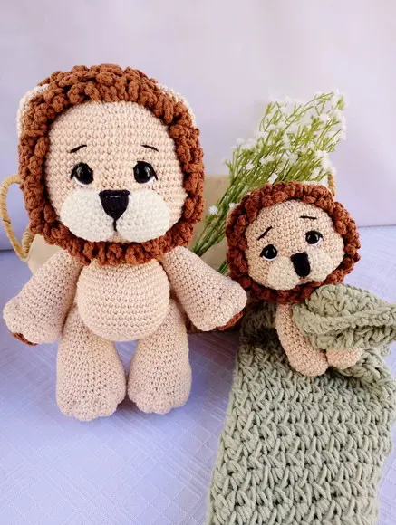 Kit Leão Amigurumi Crochê