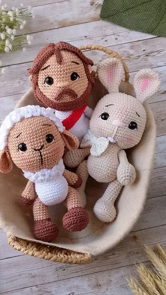 Kit Bonecos Páscoa Amigurumi Crochê