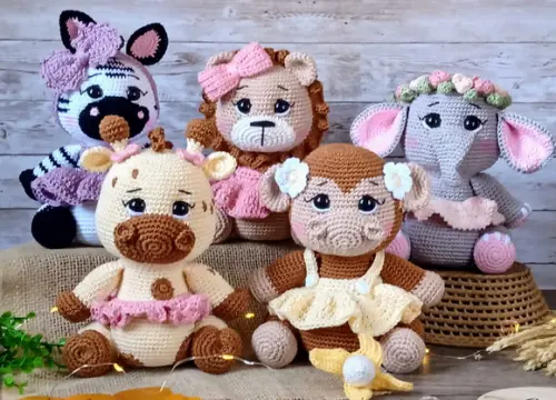 Kit Safari Amigurumi