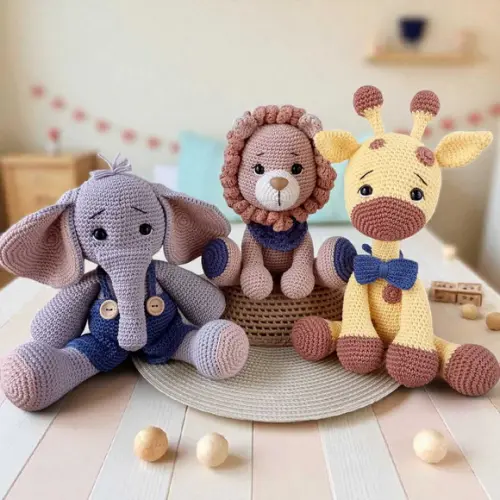Kit Safari Amigurumi
