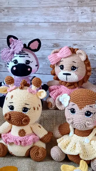Kit Safari Amigurumi