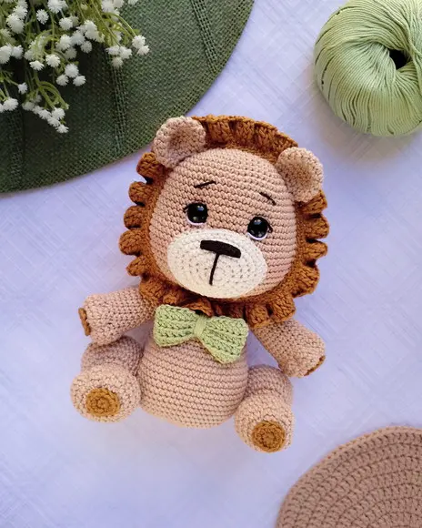 Leão Amigurumi Crochê