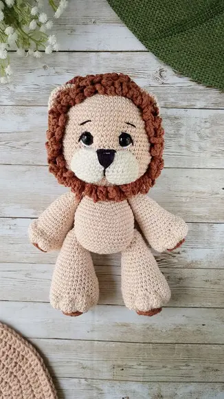 Leão Amigurumi Crochê