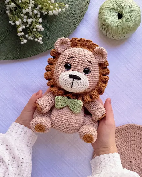 Leão Amigurumi Crochê
