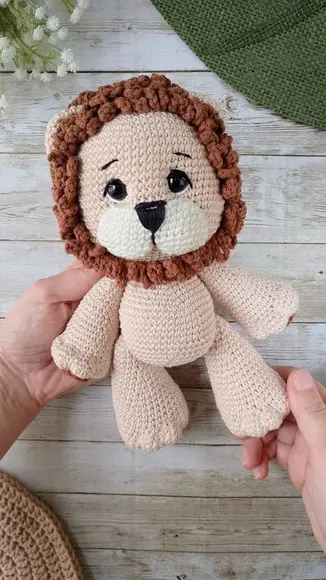 Leão Amigurumi Crochê