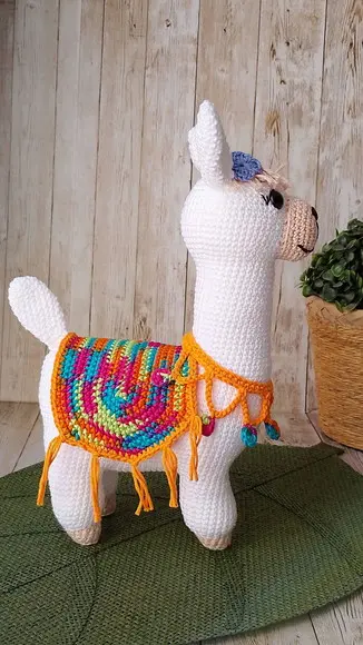 Lhama de Crochê Amigurumi