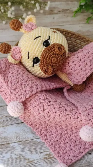 Naninha Girafa Amigurumi Crochê