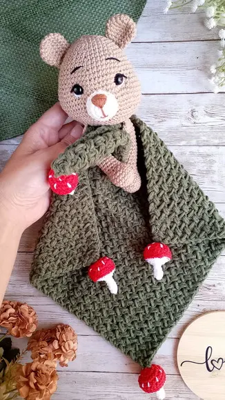 Naninha Ursinho Amigurumi Crochê