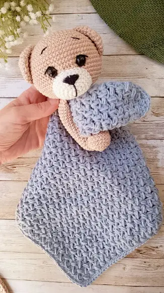 Naninha Ursinho Amigurumi Crochê