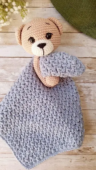 Naninha Ursinho Amigurumi Crochê