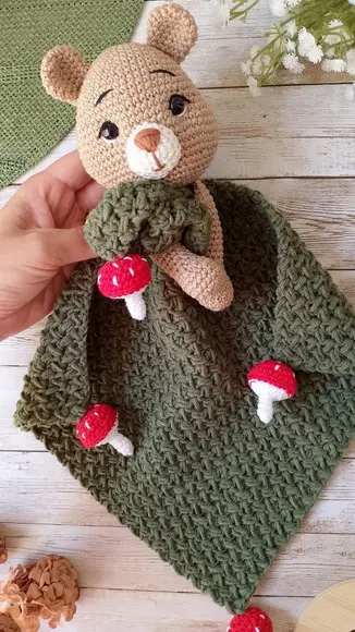 Naninha Ursinho Amigurumi Crochê