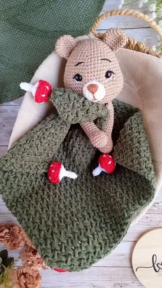Naninha Ursinho Amigurumi Crochê
