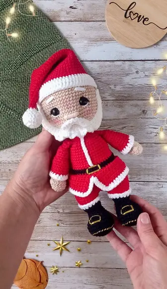 Papai Noel Natal Amigurumi Crochê