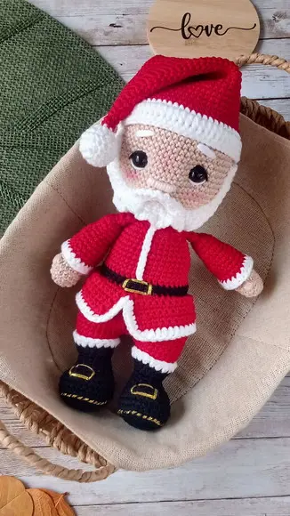 Papai Noel Natal Amigurumi Crochê