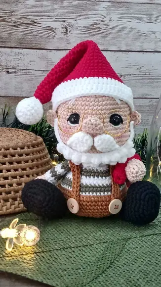 Papai Noel Amigurumi Crochê