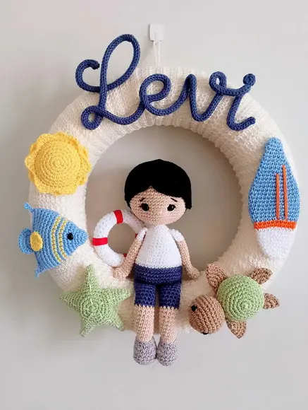 Porta Maternidade Amigurumi Personalizado