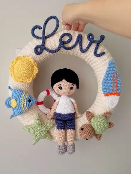 Porta Maternidade Amigurumi Personalizado