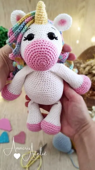Unicórnio de Crochê Amigurumi