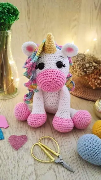 Unicórnio de Crochê Amigurumi