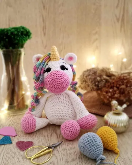 Unicórnio de Crochê Amigurumi