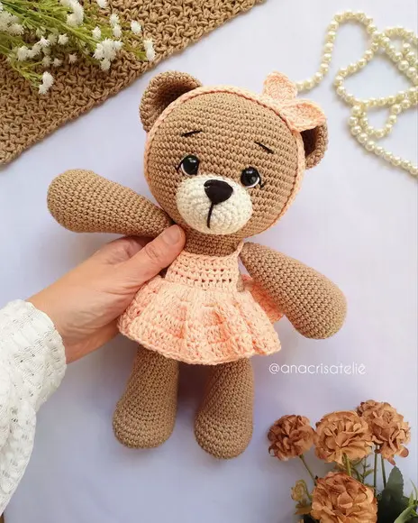 Ursa de Crochê Amigurumi